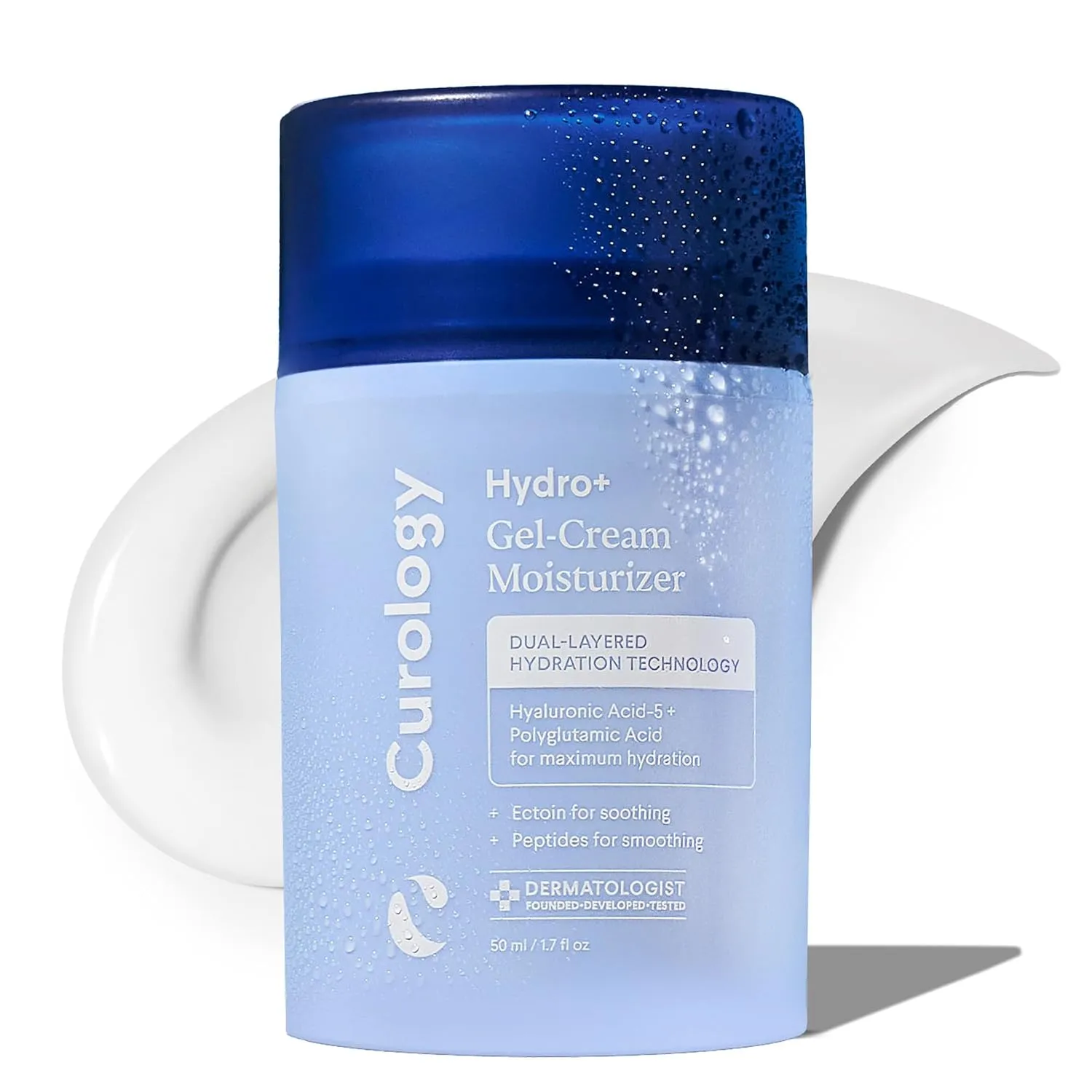 Curology Hydro  Gel Cream Moisturizer, Lightweight Face Lotion for Sensitive Skin, 1.7 fl oz