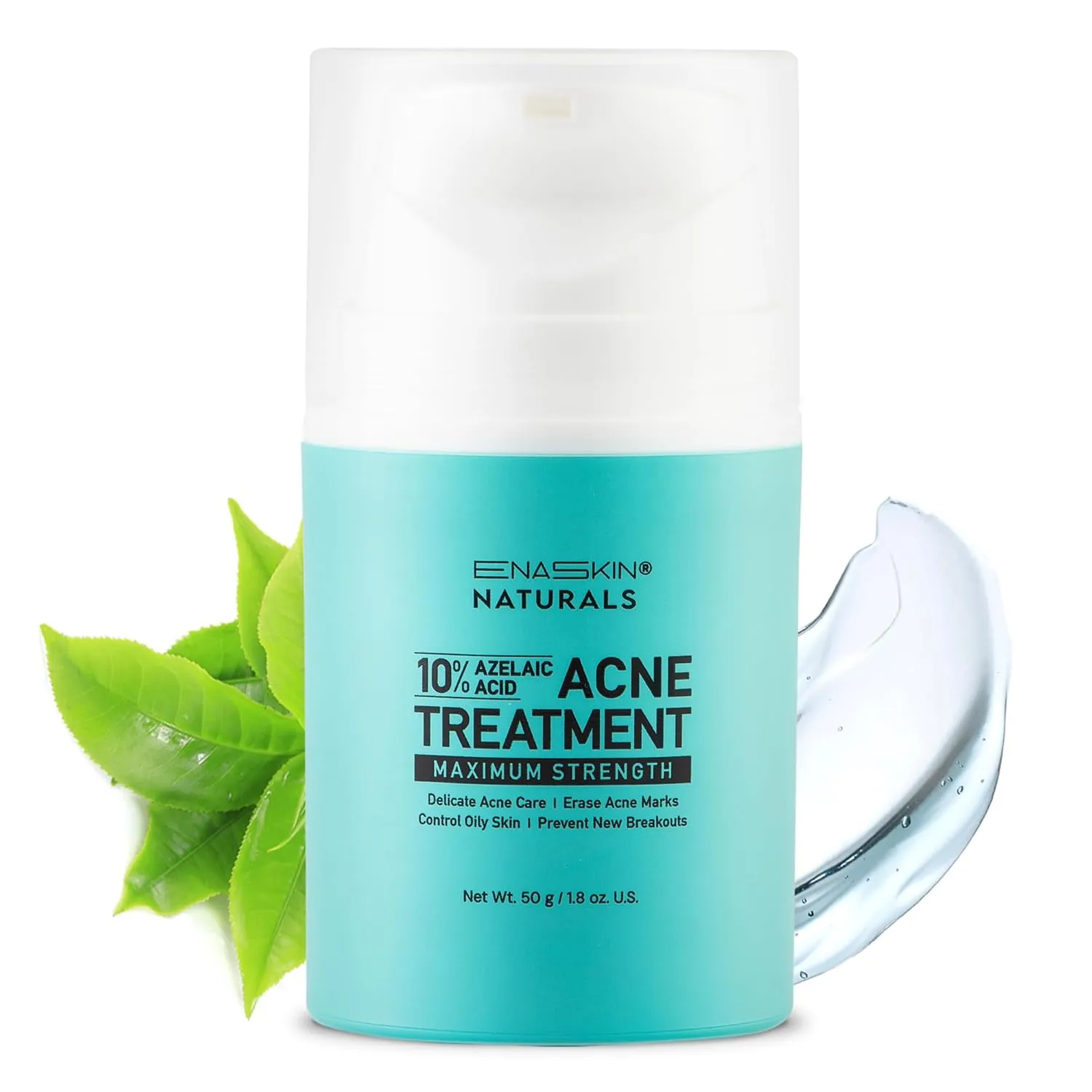 Cystic Acne Spot Treatment Cream for Face, Back and Body, Hormonal Pimple Scar Moisturizer Gel for Teens & Adults, Rapid Control and Clear Breakouts, 1.8 oz