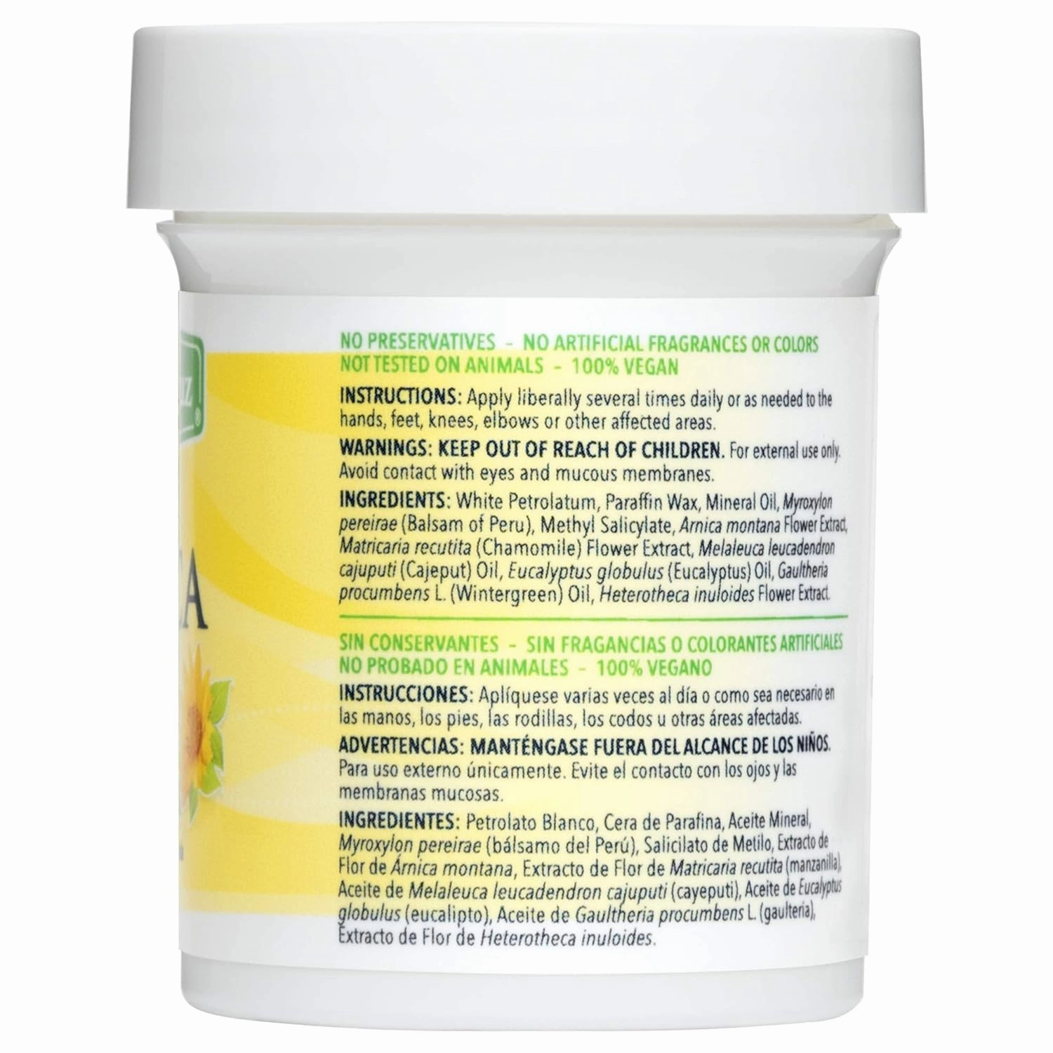 De La Cruz Arnica Salve - Foot Cream for Dry Cracked Heels and Feet - Moisturizing Hand Salve for Dried Hands - 24 Hour Moisture Foot Cream for Dry Cracked Feet and Rough Skin - 2 OZ (3 Jars)