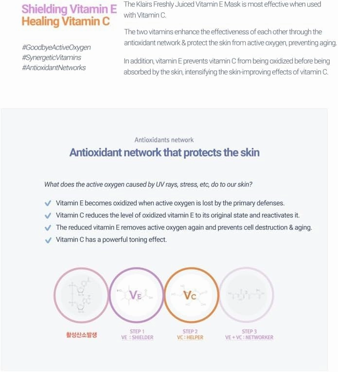DEAR KLAIRS Freshly Juiced Vitamin E Mask | Brightening & Hydrating Sleeping Mask