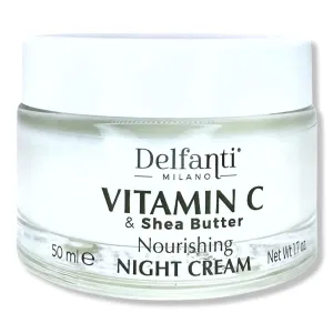 Delfanti-Milano • VITAMIN C & SHEA BUTTER • Nourishing Night Cream • Face and Neck Moisturizer • Made in Italy