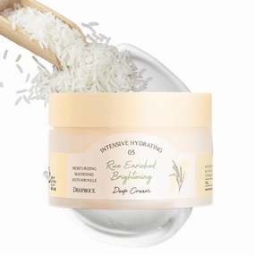 Deoproce Rice Enriched Extract Deep Cream, 8-Grain Complex Rice Korean Moisturizing Face Cream, Lightweight Moisturizer Face Cream for Radiant and Glowing Skin Korean Skincare