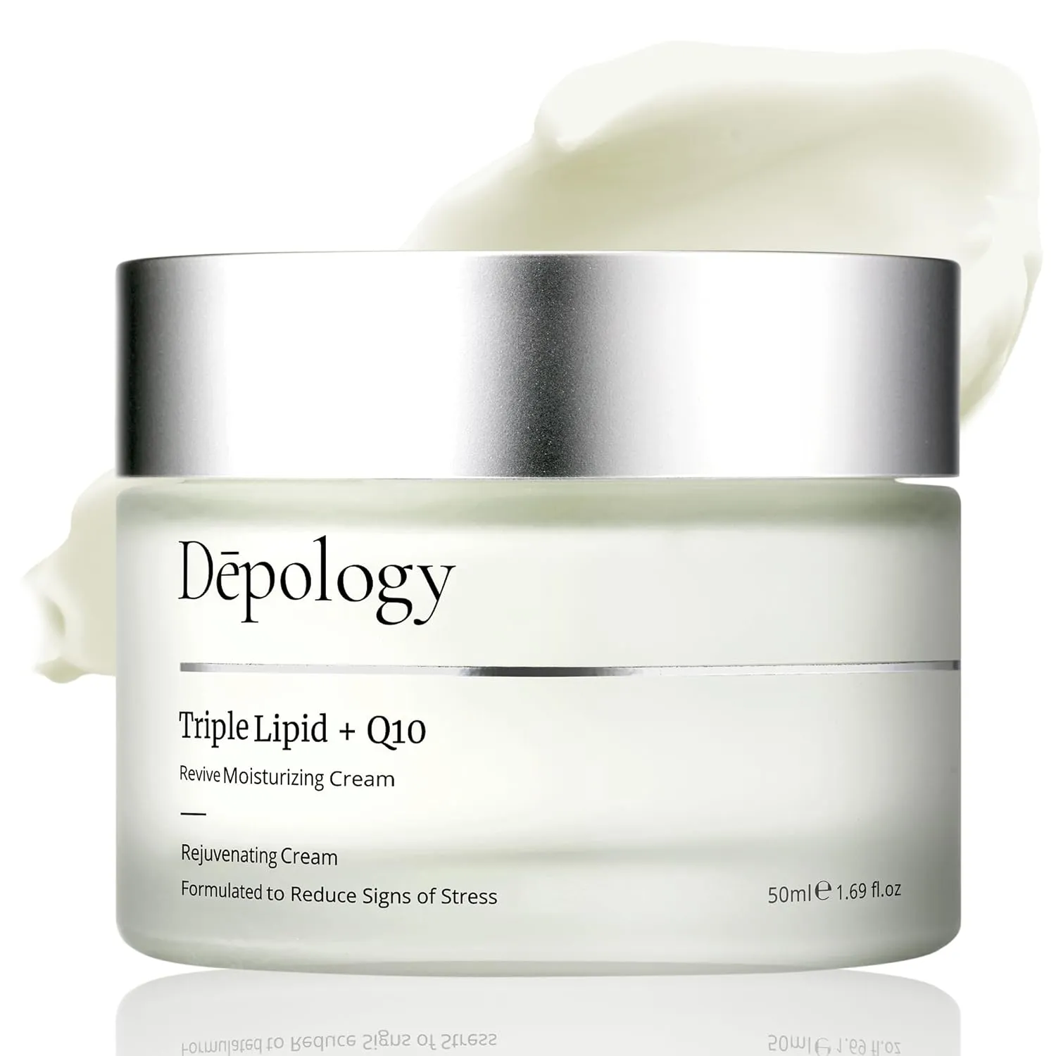 depology Triple Lipid Q10 Facial Moisturizer | Daily Face Cream with Ceramides and Niacinamide for All Skin Types | Hydrating Face Moisturizer Targets Signs of Skin Stress | 1.69 fl oz