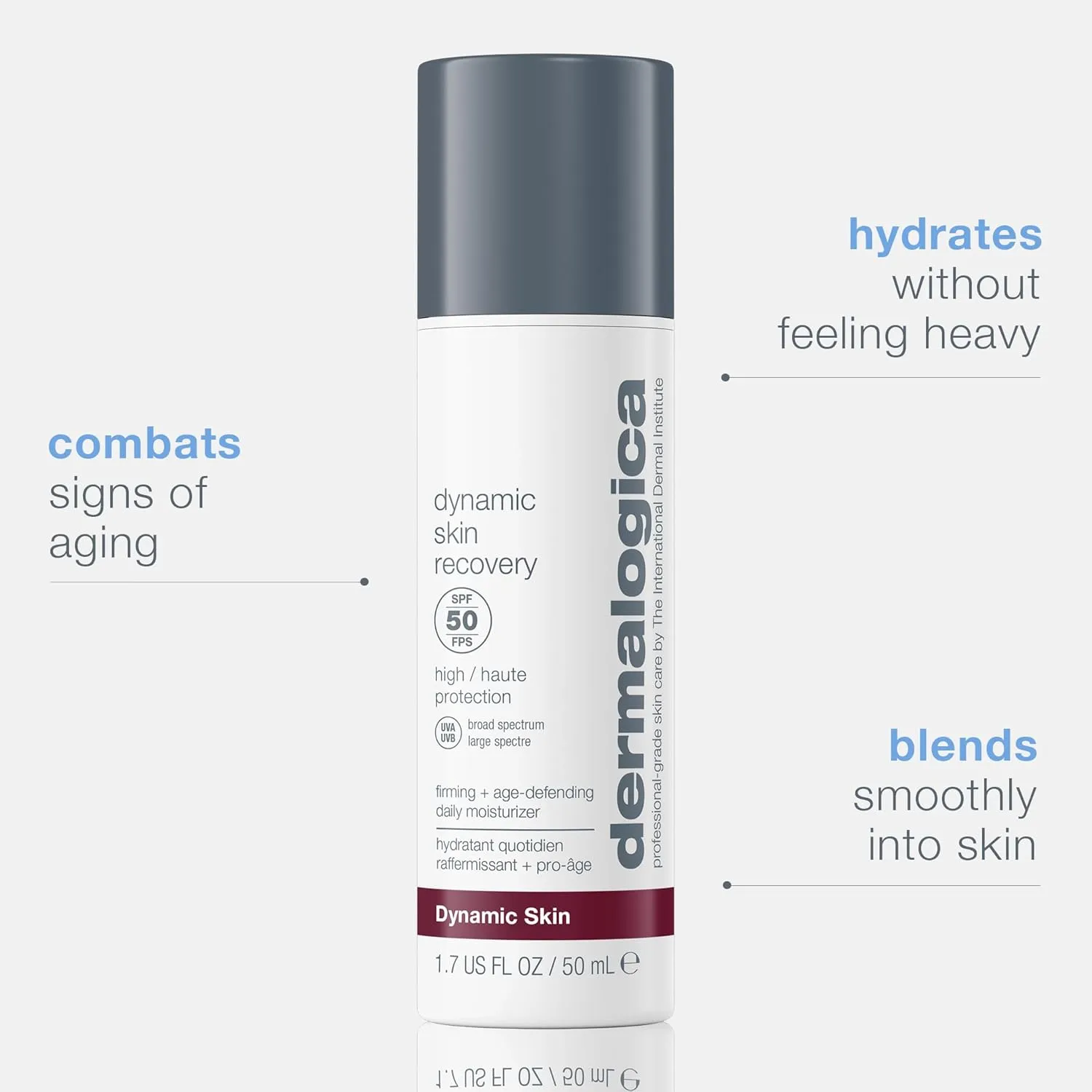 Dermalogica Dynamic Skin Recovery SPF50, Anti-Aging Face Sunscreen Moisturizer, Medium-Weight Non-Greasy Broad Spectrum
