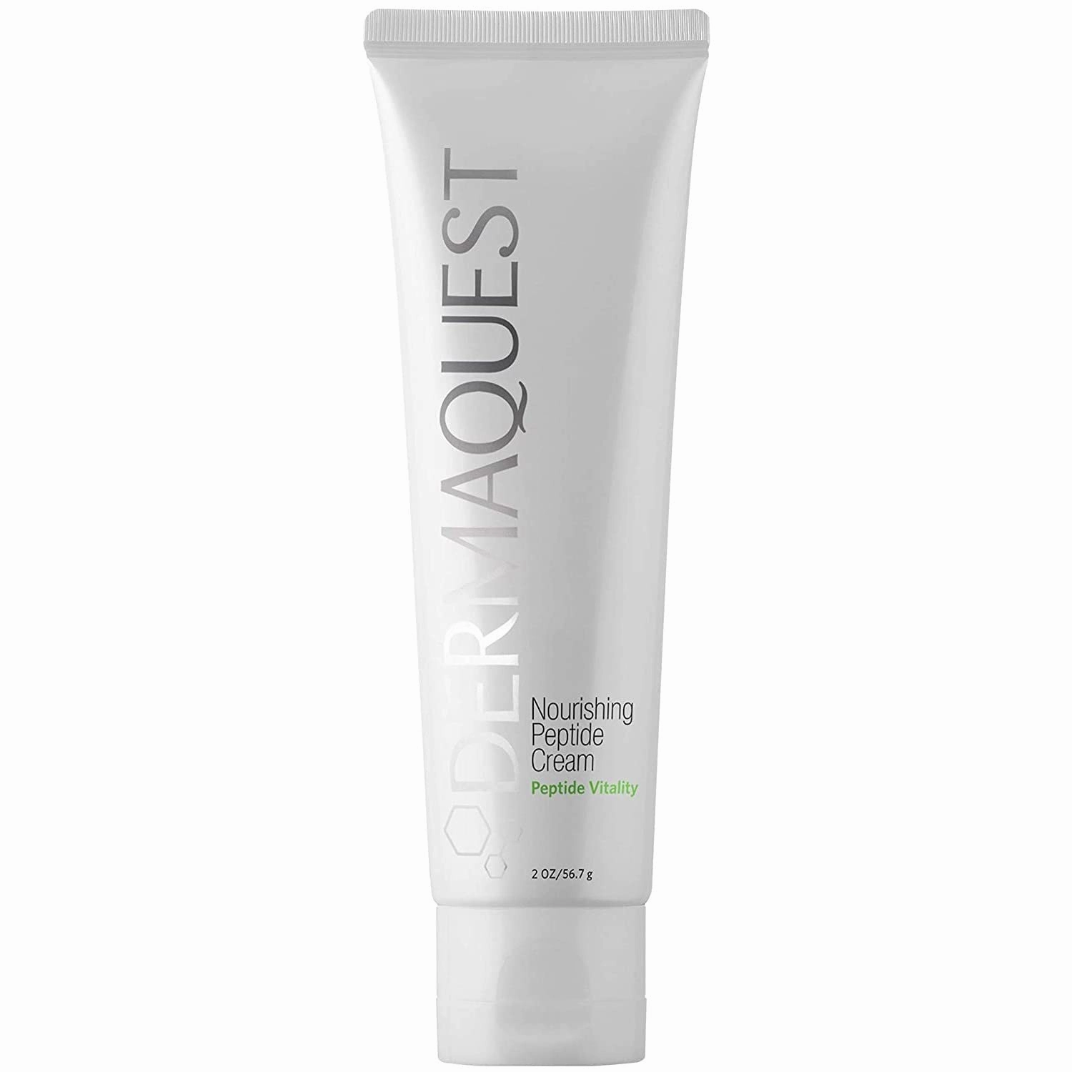 DermaQuest Peptide Vitality Nourishing Peptide Cream - Anti Aging, Hydrating, Face Moisturizer Reduces Wrinkles & Fine Lines - For Normal to Dry Skin - For Men & Women (2oz)
