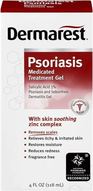 Dermarest Psoriasis Medicated Treatment Gel, 4 oz (Pack of 6)