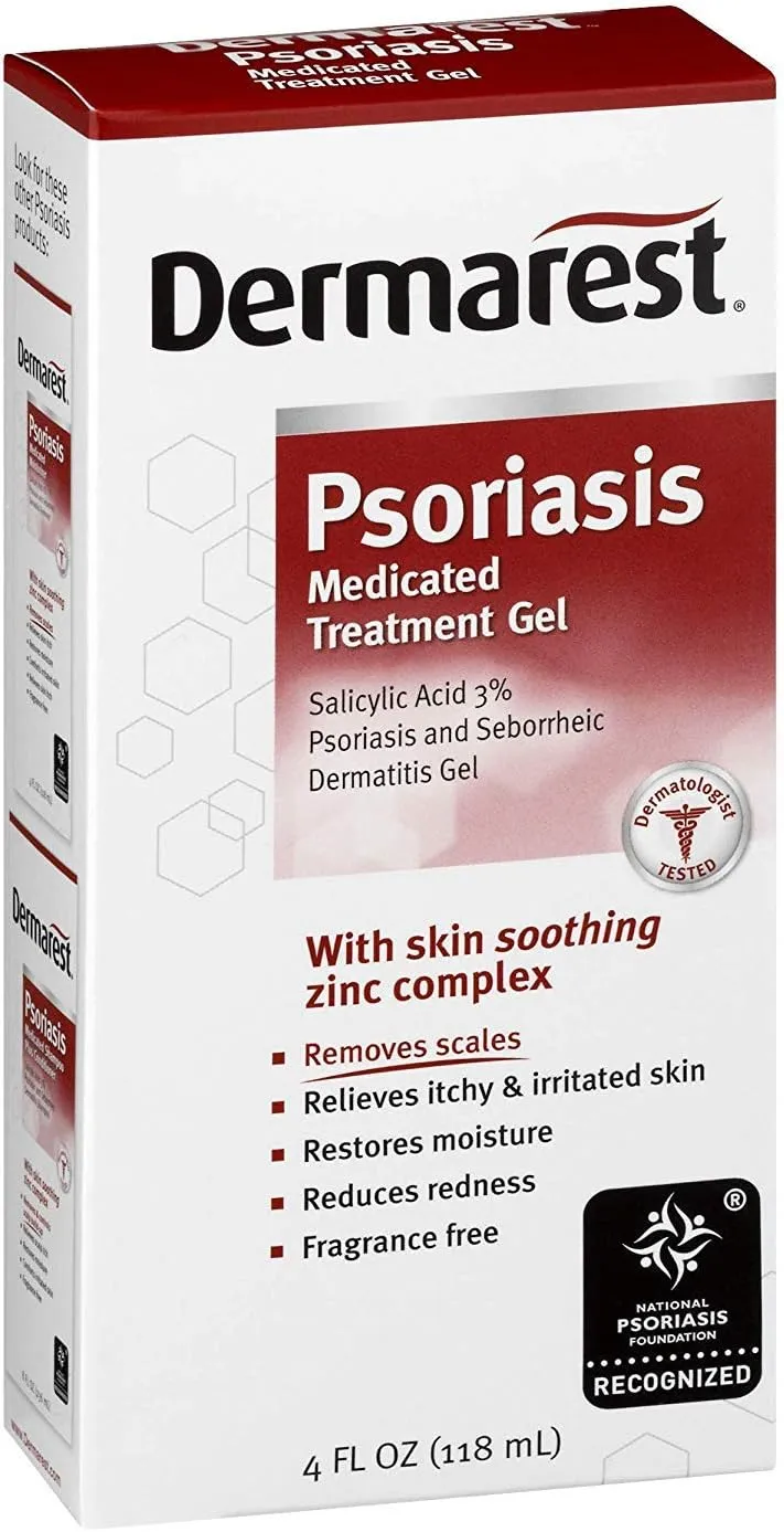 Dermarest Psoriasis Medicated Treatment Gel, 4 oz (Pack of 6)