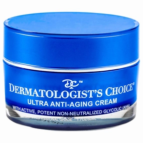 Dermatologist's Choice Ultra Anti-Aging Face Cream Retinoid Alternative Extra Strength Resurfacing Cream with Non-Neutralized Glycolic Acid
