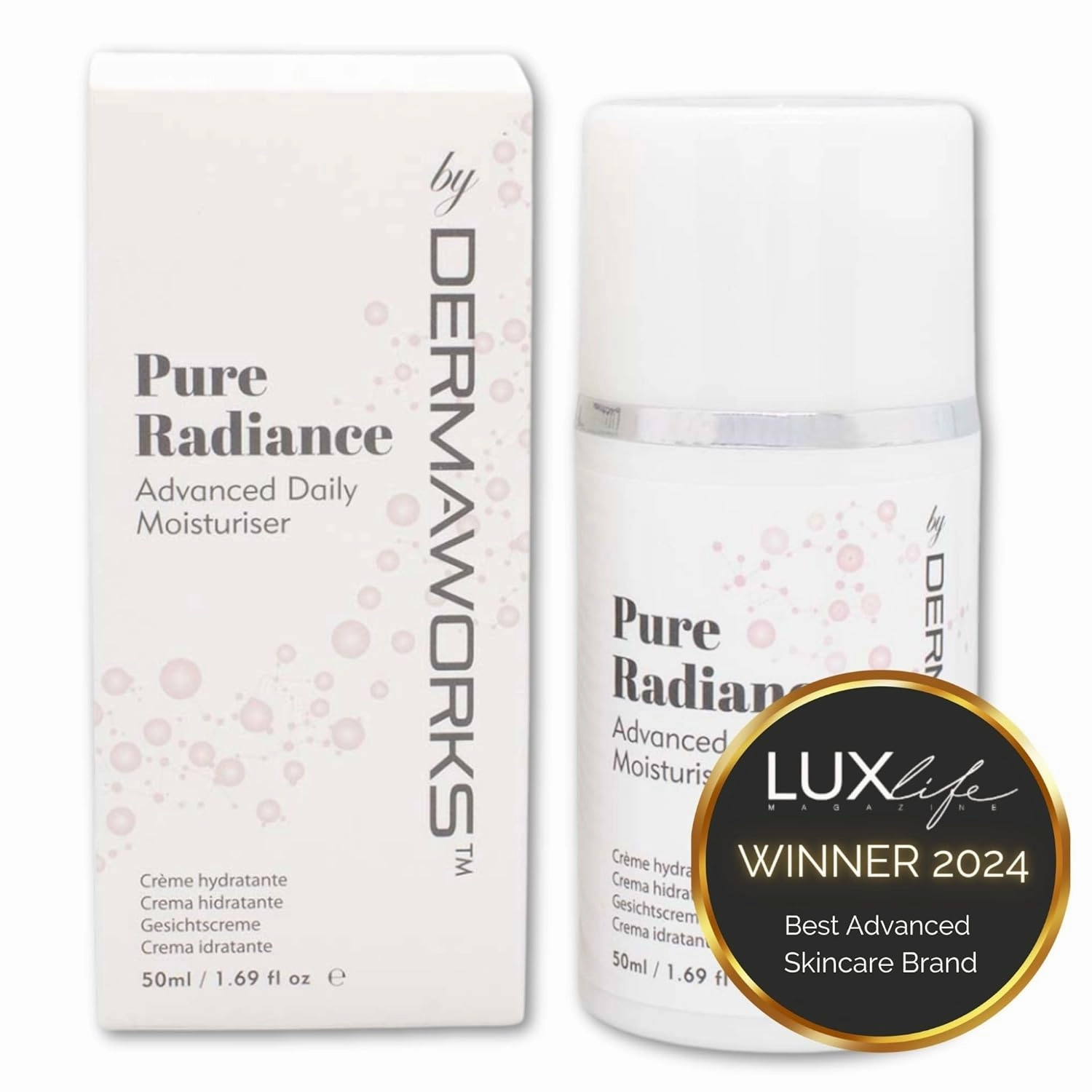 DERMAWORKS Pure Radiance Face Moisturizer for Women – Anti-Aging Hydrating Cream with Vitamin C, Retinol & Hyaluronic Acid for Smooth, Radiant Skin – 50ml