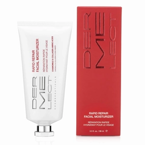 Dermelect Rapid Repair Facial Moisturizer for Face Anti Aging Cream with Chamomile Azulene Collagen Avocado Oil Grape Seed, Hydrating for Sensitive Skin Dryness Dullness Fine Lines & Wrinkles 3.3 oz