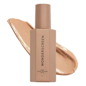 DIME Beauty Tinted Glow Wonderscreen SPF 30, Mineral Sunscreen for Face with 19% Zinc Oxide, Tinted Moisturizer with SPF, 50 g (Shade 02)