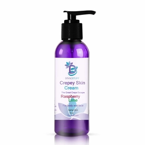 Diva Stuff Crepey Skin Cream Raspberry Lime | Anti-Aging Deep Moisturizer | Reduces Wrinkles & Fine lines | Increases Elasticity, Firmness & Collagen Production | Face & Body Lotion (8 oz)