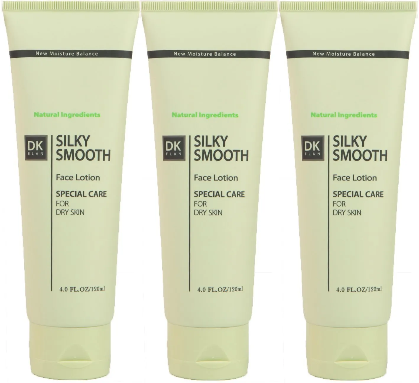 DK ELAN Silky Smooth Face Lotion (Pack of 3) – New Natural Moisturizer for dry, scaly, wrinkled skin