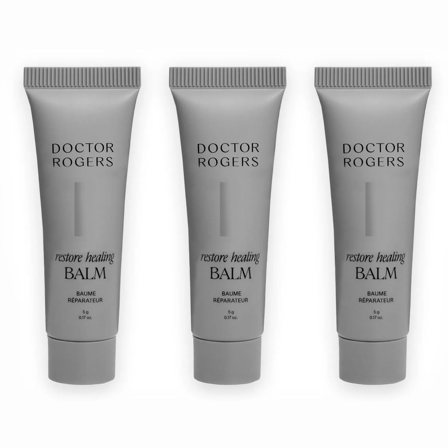 Doctor Rogers Restore Healing Balm. Multi-Purpose Healing Ointment & Moisturizing Eczema Relief Gel, Protects & Soothes Injured, Sensitive & Dry Skin, 5 gram Tube (Pack of 3)
