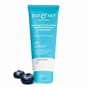 Dot&Key Ceramides Moisturizer with Intense Moisturizing and Skin Strengthening With Probiotic & Rice Water Barrier Repair Cream For Dry Skin, Normal Skin & Sensitive Skin, 100g