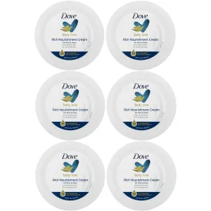Dove Body Love Rich Nourishment Cream, Face, Hand & Body Lotion for Extremely Dry Skin, Fast-Absorbing 72-Hour Moisturizing Cream with Ceramide Serum, 5.07 Fl Oz (Pack of 6)