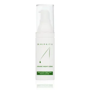 DR. ALKAITIS Organics Night Crème - Restorative Moisturizer with Sacha Inchi & Vitamin Complex - Overnight Repair Cream (30ml/1oz)