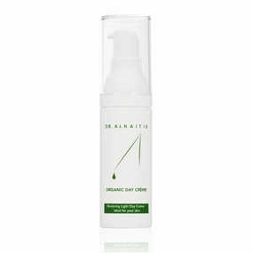 DR. ALKAITIS Organics Day Crème - Natural Moisturizer with Sacha Inchi & Omega-3 - Protective Daily Face Cream (30ml/1oz)