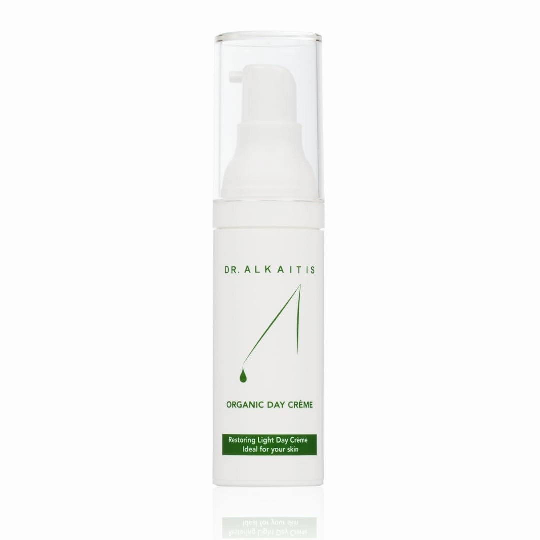 DR. ALKAITIS Organics Day Crème - Natural Moisturizer with Sacha Inchi & Omega-3 - Protective Daily Face Cream (30ml/1oz)