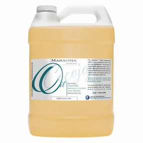 Dr Joe Lab Maracuja Oil - Passion Fruit Seed - Pure Filtered Carrier Oil for Face Skin Lips Body Hair Natural Virgin Moisturizer DIY Soaps Cream - Cocojojo, 1 Gallon (128 oz)