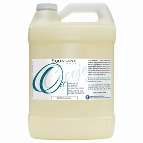 Dr Joe Lab Squalane Oil Pure Plant Derived Refined Cold Pressed From Olives Vegan Undiluted Carrier Oil for Face Skin Hair Body Cosmetics Natural Cleanser Moisturizer (128 oz / 1 Gallon)