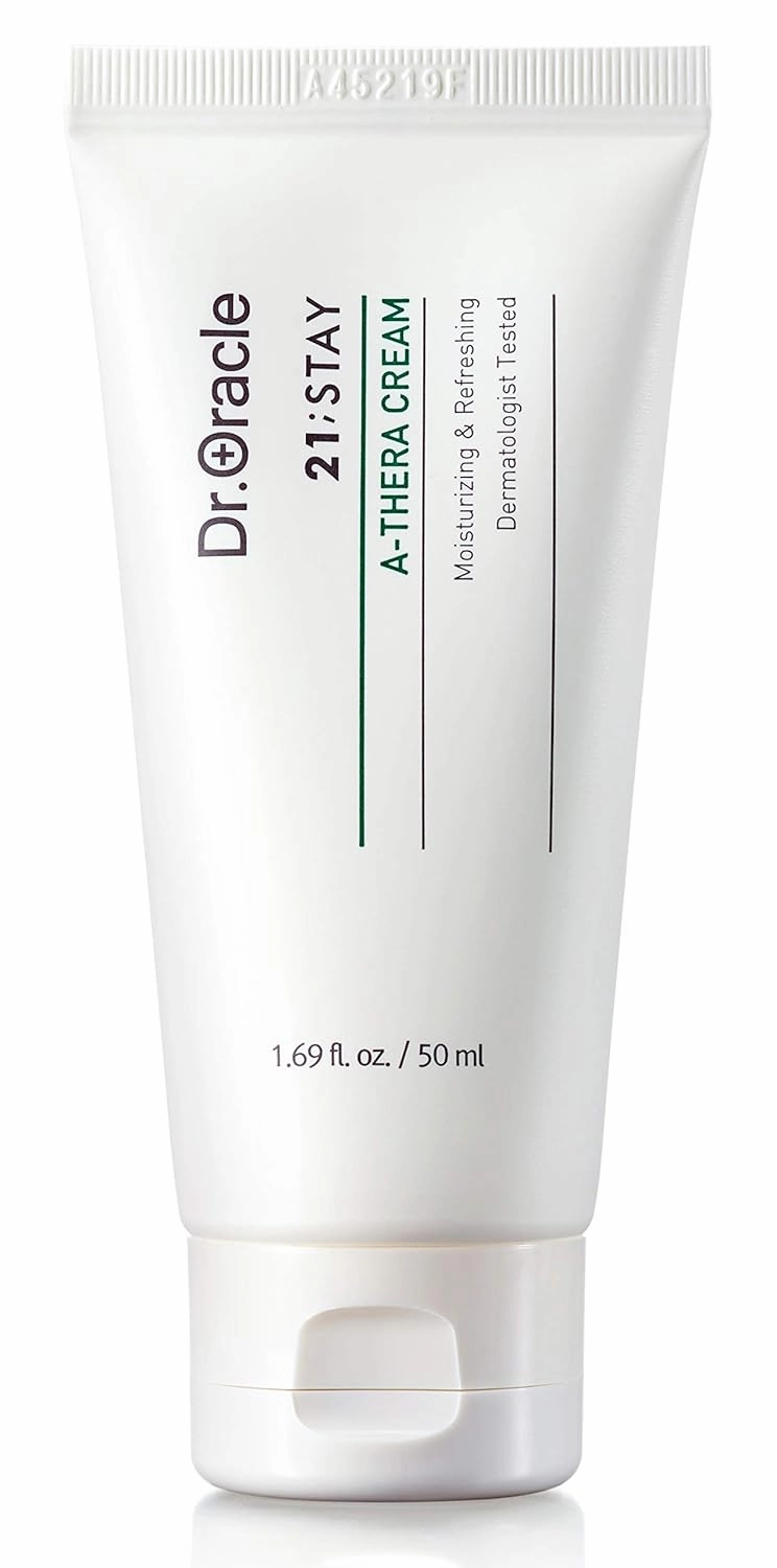 DR. ORACLE 21 Stay A-Thera Cream Gel – Acne Gel Moisturizer with Tea Tree & Centella for Oily, Sensitive Skin, Non-Comedogenic, Lightweight, Oil-Free Korean Face Cream, Dermatologist Tested 1.69 fl.oz