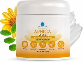 Dr. Robaina Arnica Bruise Fast Relief Cream with Natural Ingredients – Moisturizer for Bruises on Arms, Legs, and Hands | 4 oz