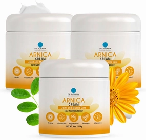 Dr. Robaina Arnica Bruise Fast Relief Cream with Natural Ingredients – Moisturizer for Bruises on Arms, Legs, and Hands | 4 oz