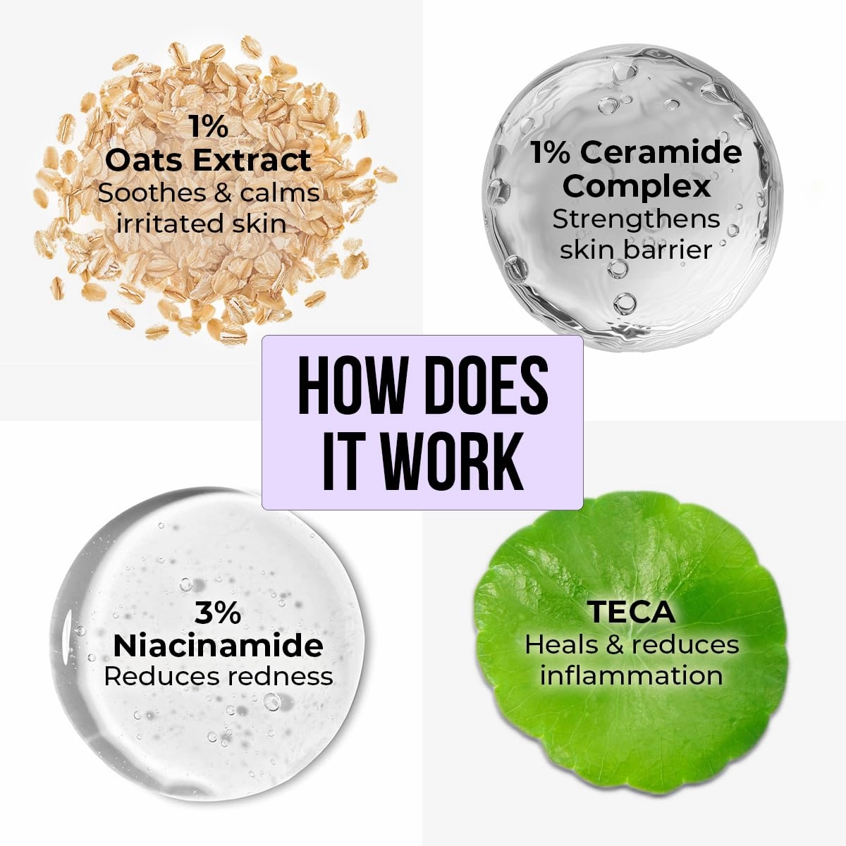 Dr. Sheth's Oats & Ceramide Sensitive Skin Moisturizer | Oil-Free | 1% Oats Complex & 1% Ceramide Complex | Soothes & Reduces Irritation | Strengthens Skin Barrier | Light Weight, Non-Sticky | Men & Women | 100 g