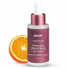 Dreamy Dewy Vitamin C Serum, 40ml, Anti-Aging Face Serum with Hyaluronic Acid, Probiotics for Glowing Skin, Dark Spots, Fine Lines