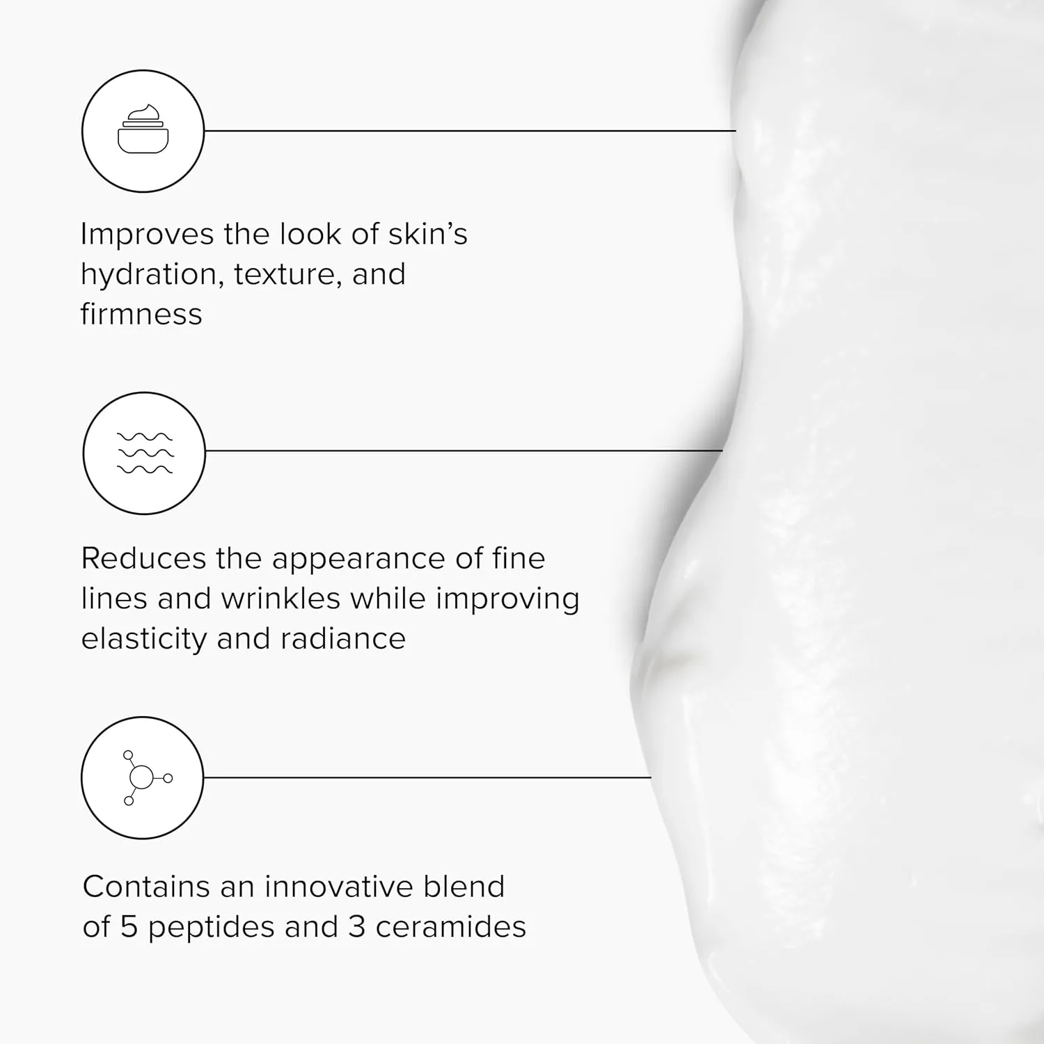 DRMTLGY Peptide Night Cream Face Moisturizer. Fragrance Free and Oil Free Hydrating Facial Moisturizer for All Skin Types. 2.1 oz