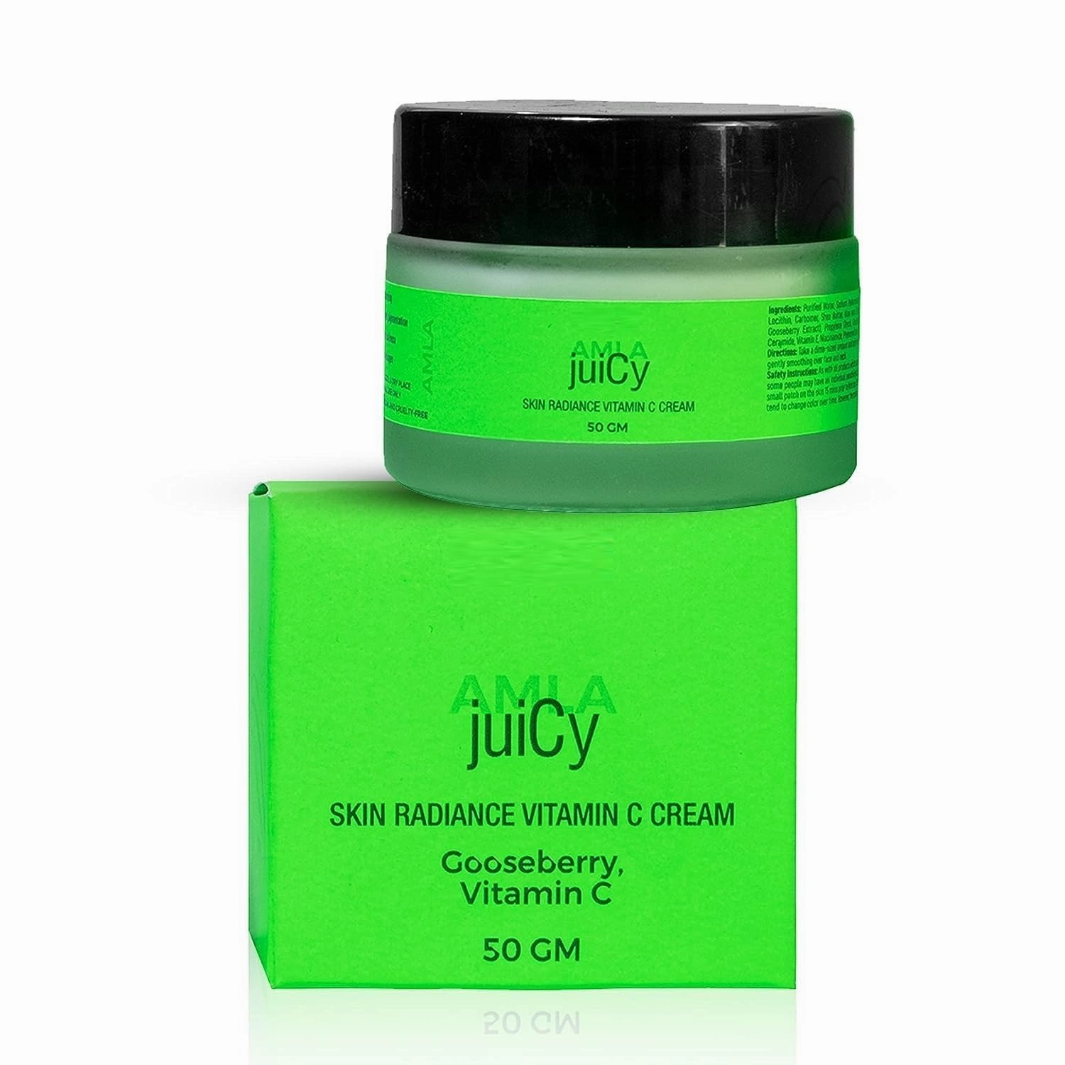 DT juiCy Skin Radiance Vitamin C Cream | Face Moisturizer for Men & Women | Pigmentation Cream | Ageing | Dullness | Boost Collagen | Amla | Niacinamide |(50 gm)