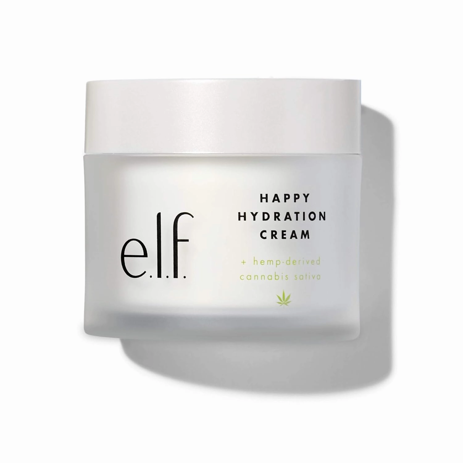 e.l.f. SKIN Happy Hydration Cream, Calming & Nourishing, Infused with Hemp-Derived Cannabis Sativa Seed Oil