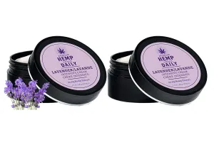 Earthly Body Intensive Cream - Topical Muscle, Knees, Joints, Back, Neck and Shoulder Rub - Organic Ingredients - 1.7 Ounces (Lavender, Pack of 2)