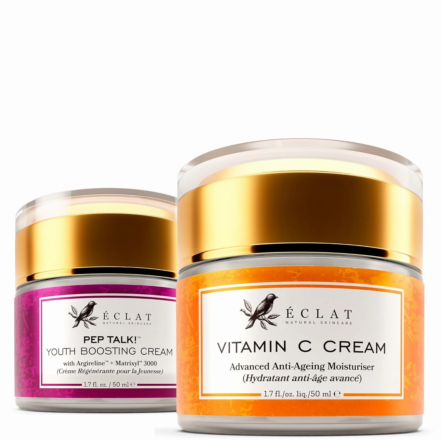 Eclat Skincare Fight Wrinkles & Fine Lines - Vitamin C Face Moisturizer   Face Moisturizer Night Cream - 100% Vegan & Dermatologist Developed