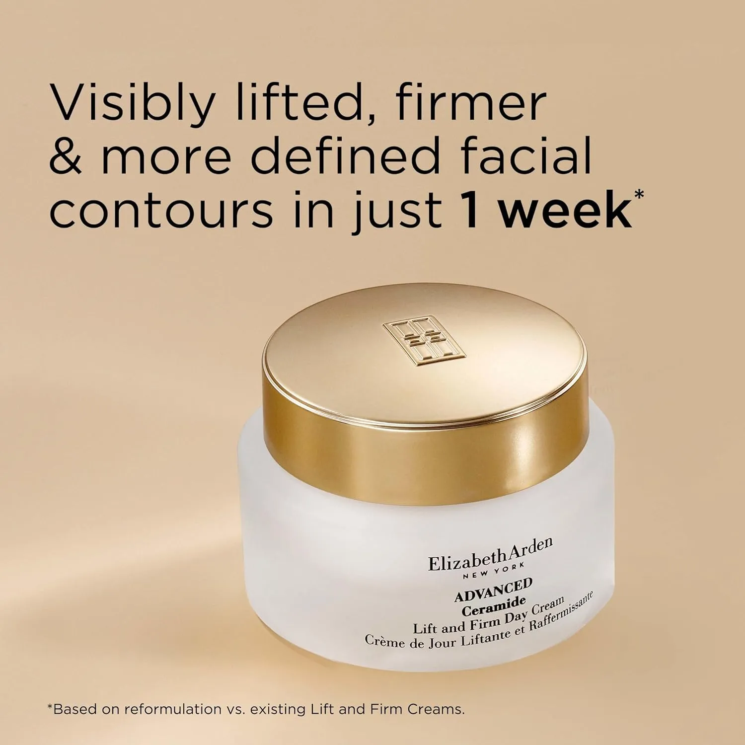 Elizabeth Arden Advanced Ceramide Lift and Firm Face Cream, Hydrating Moisturizer for Day or Night, Infused with Peptides, 1.7 fl oz