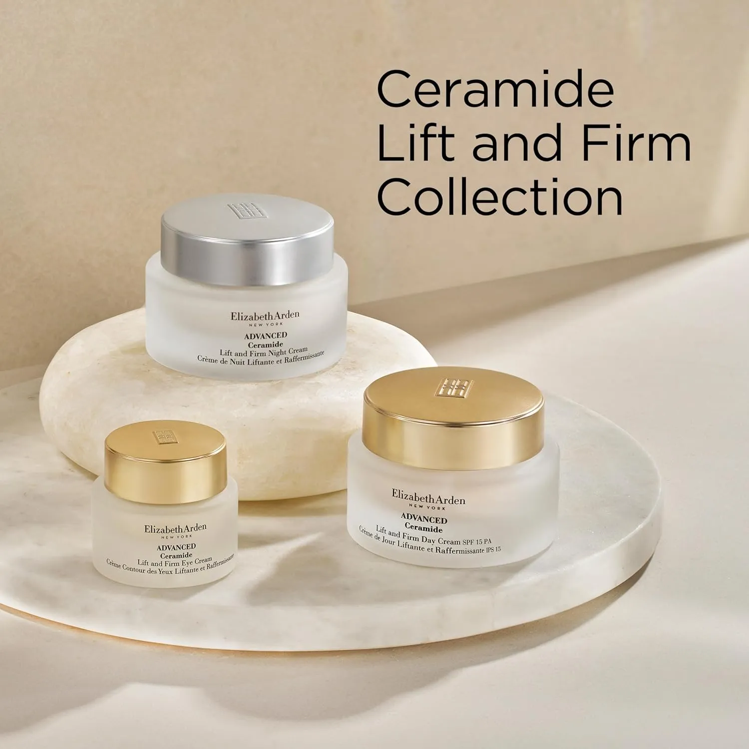 Elizabeth Arden Advanced Ceramide Lift and Firm Face Cream, Hydrating Moisturizer for Day or Night, Infused with Peptides, 1.7 fl oz