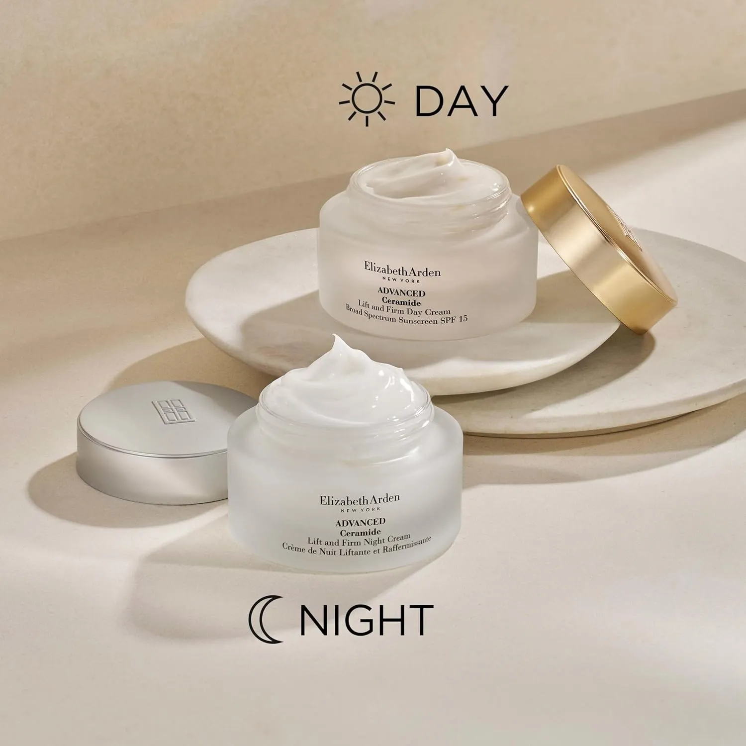 Elizabeth Arden Advanced Ceramide Lift and Firm Face Cream, Hydrating Moisturizer for Day or Night, Infused with Peptides, 1.7 fl oz