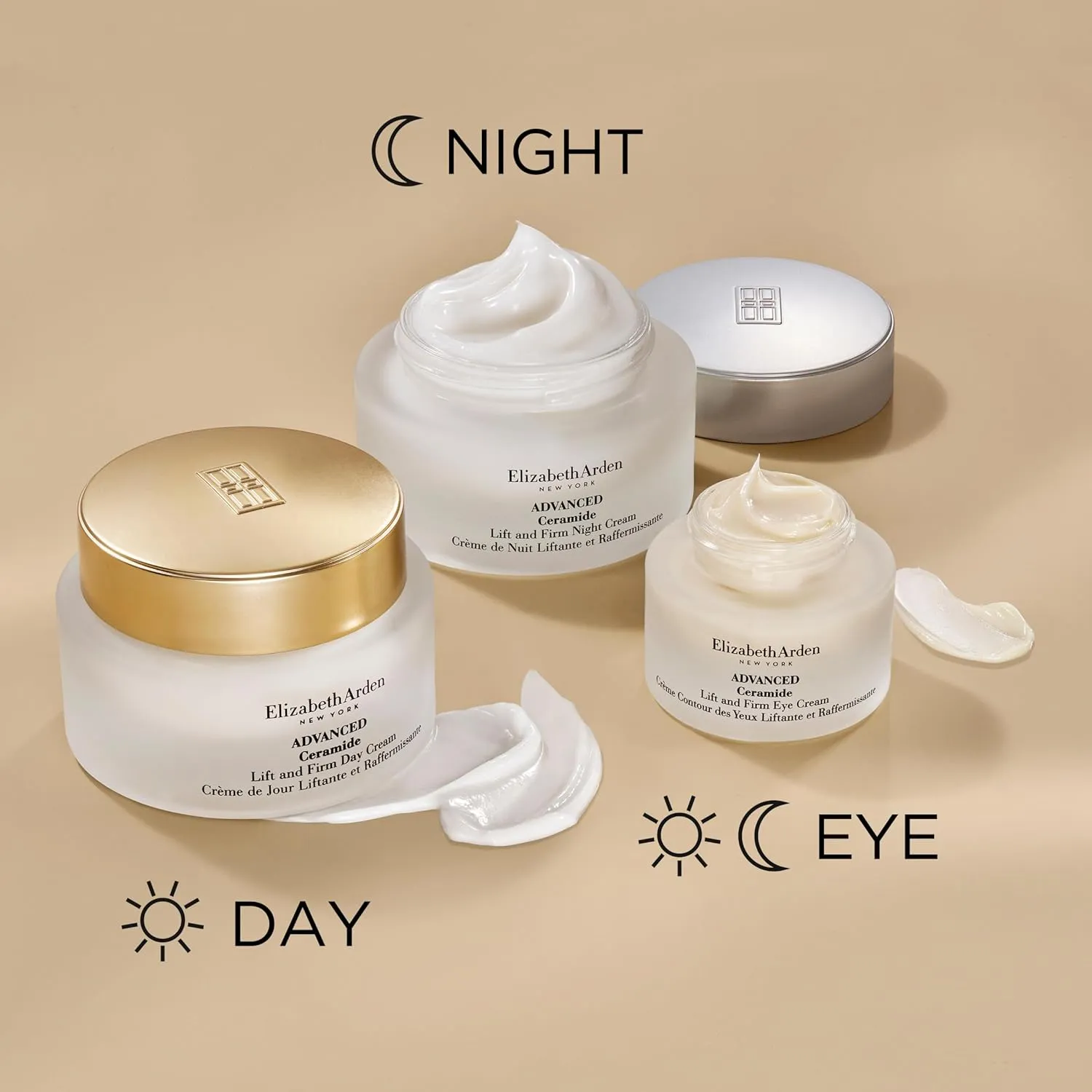 Elizabeth Arden Advanced Ceramide Lift and Firm Face Cream, Hydrating Moisturizer for Day or Night, Infused with Peptides, 1.7 fl oz