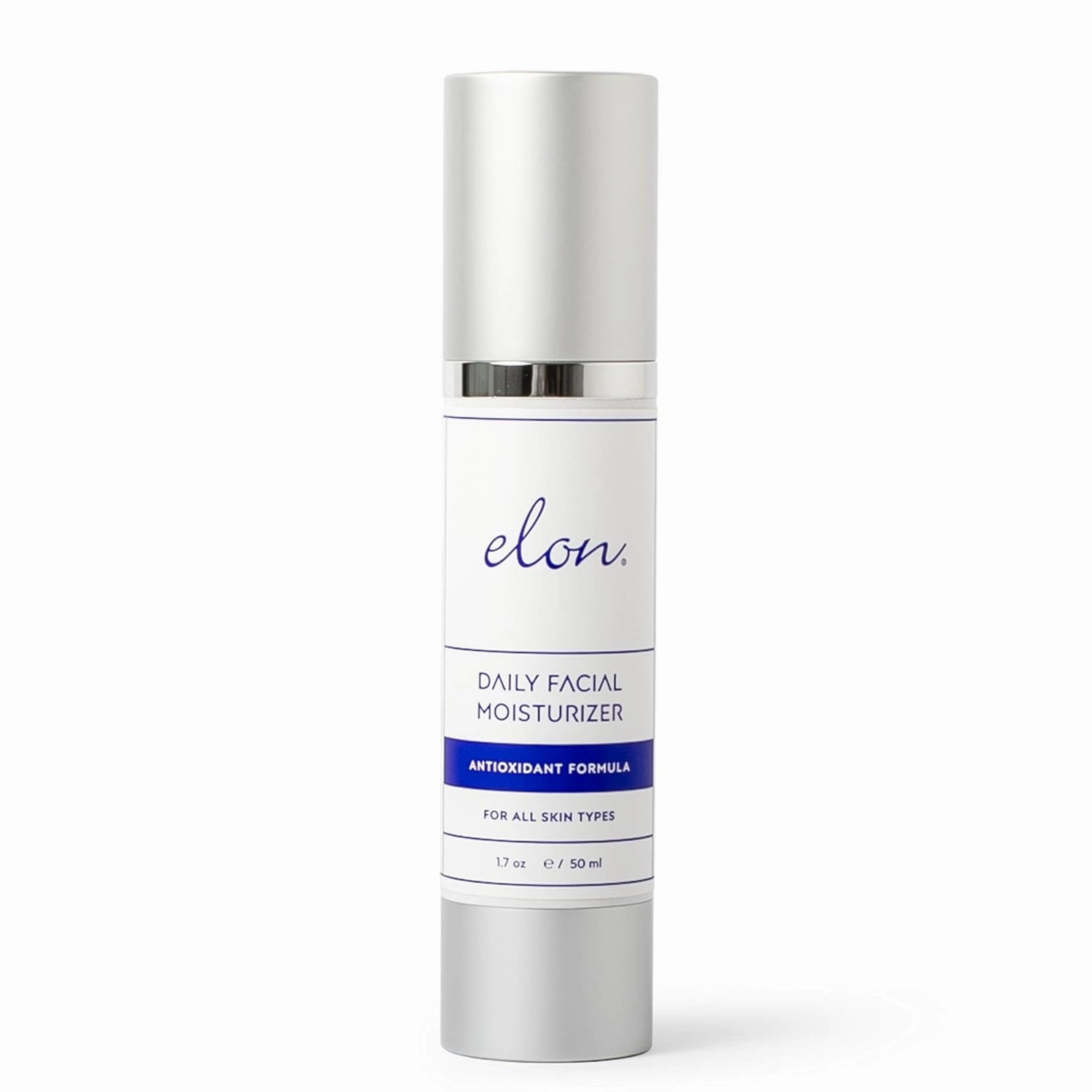 Elon Daily Facial Moisturizer for Women - Hyaluronic Acid Moisturizer w/Coconut Oil & Jojoba Oil – Reduce Signs of Fine Lines & Wrinkles - Suitable for All Skin Types (1.7 Oz)