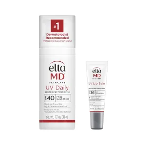 EltaMD UV Daily SPF 40 Face Sunscreen Moisturizer with Zinc Oxide, Daily Face Moisturizer with SPF, Sunscreen, 1.7 oz Pump