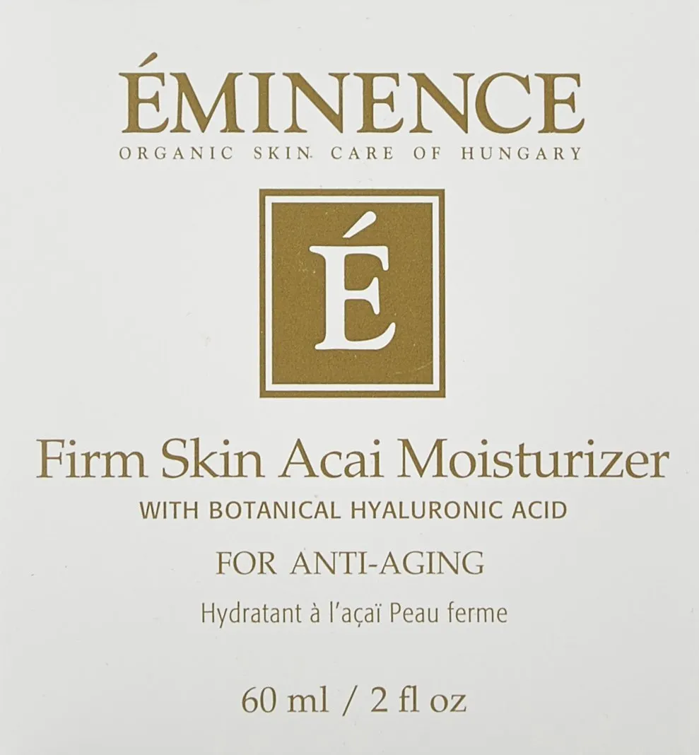 Eminence Organic Skincare Firm Skin Acai Moisturizer with Hyaluronic Acid, 2 Fluid Ounce (2254/Em)