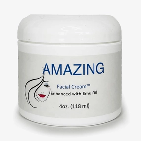 Emu Oil Facial Cream - Best Moisturizer for Aging Dry Skin, Wrinkle Cream, Brightening Cream, and Anti-Aging Skincare - Deep Moisturizing Lotion for Dry Skin - Women's Emu Cream & Facial Moisturizer