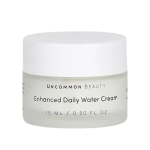 Enhanced Daily Water Cream - Lightweight Daily Moisturizer - All Skin Types, Vegan, Cruelty Free, Fragrance Free, .50 FL OZ