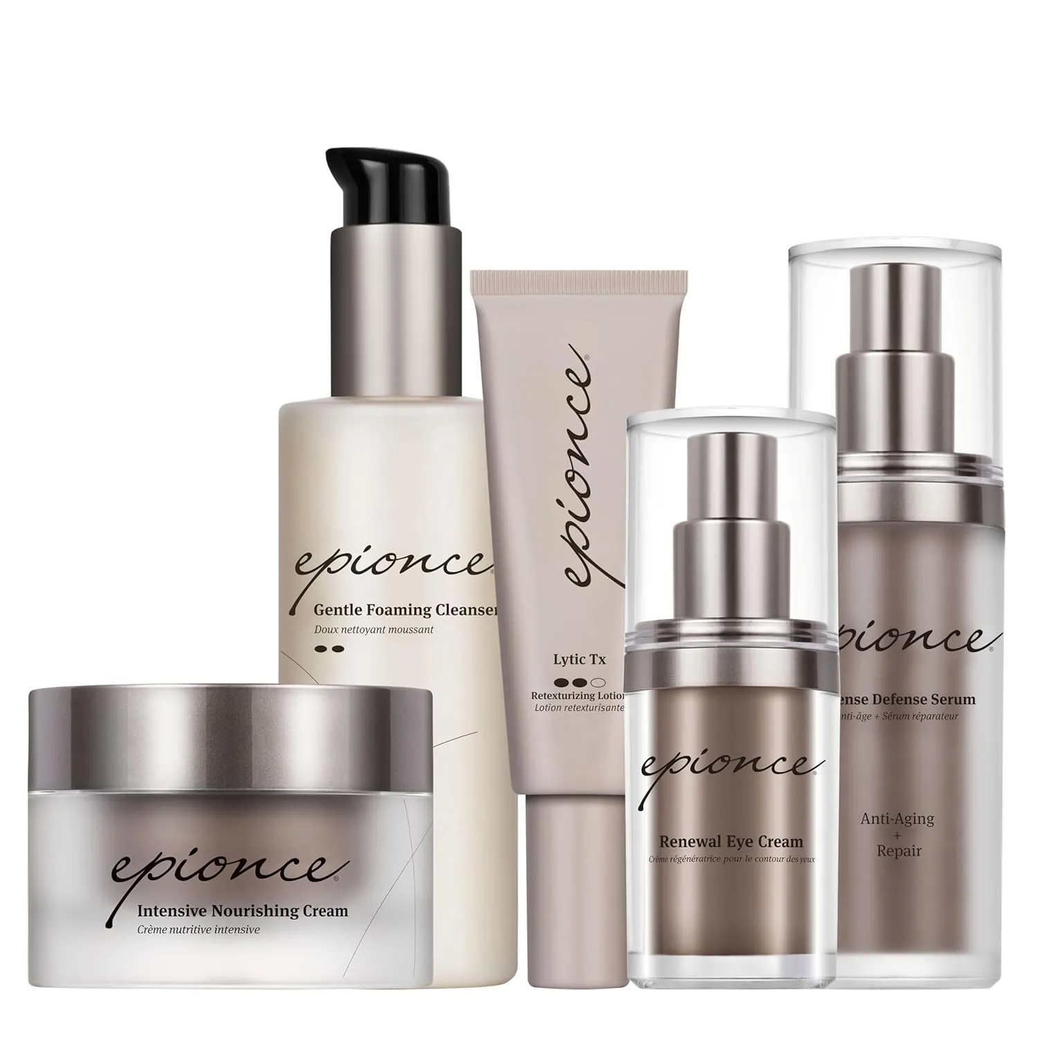 Epionce Anti-Aging Skincare Routine for Women with Cleanser, Eye Cream, Serum, & Moisturizer