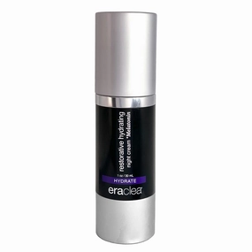 eraclea Hydrating Night Cream  Melatonin, Anti-Aging Night Cream with Hyaluronic Acid, Argireline, Peptides and Squalane. Improves Skin Radiance, Non-Greasy and Reduces Wrinkles (1.0 fl oz)