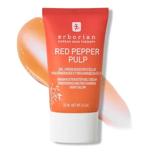Erborian Red Pepper Pulp Hydrating & Energizing Gel Moisturizer - Facial Moisturizer for Brightened, Refreshed & Plumped Skin - Radiance Boosting Moisturizing Cream - Korean Skin Therapy – 0.6 oz