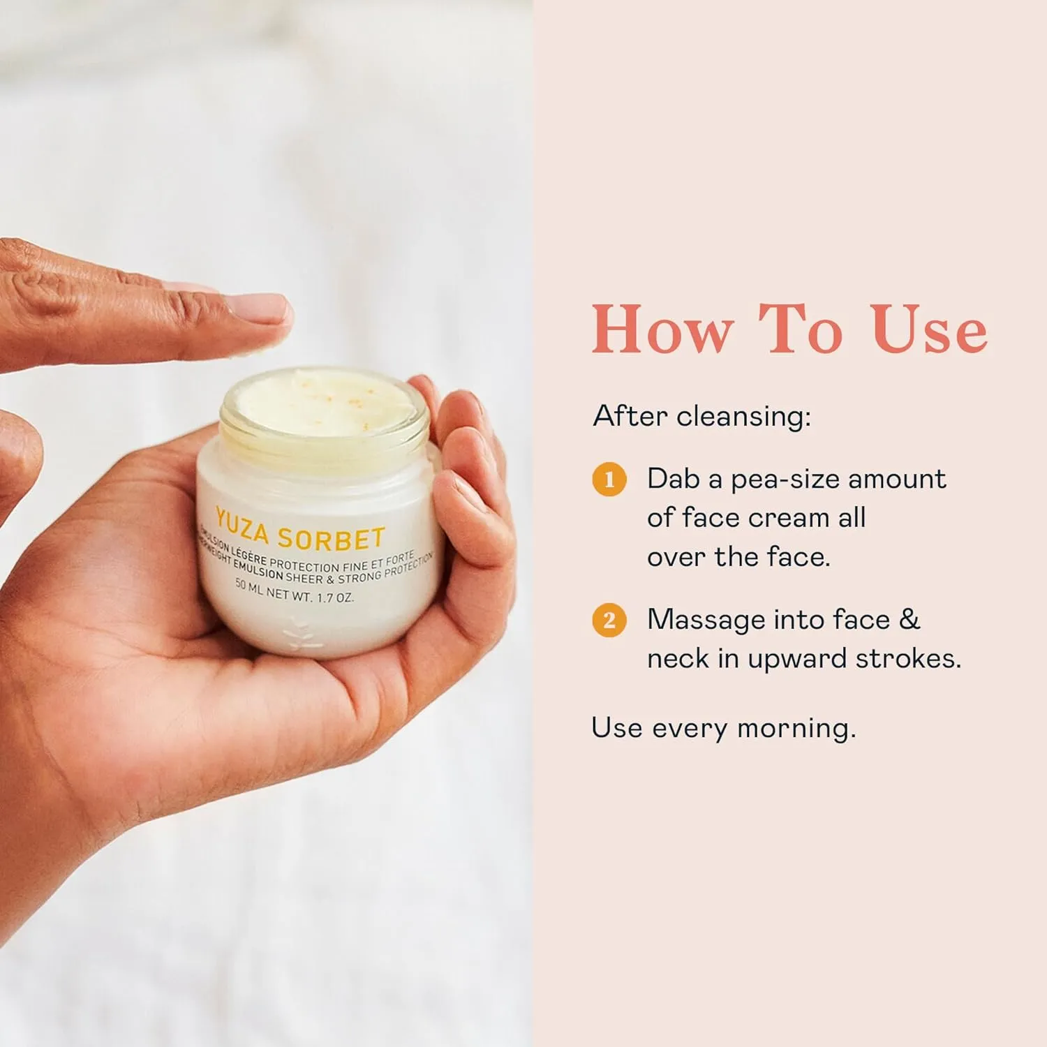 Erborian Vitamin C Face Cream, Yuza Sorbet - Day Cream That Hydrates, Boosts Radiance, & Soothes Dehydrated Skin - Facial Moisturizing with Vitamin C