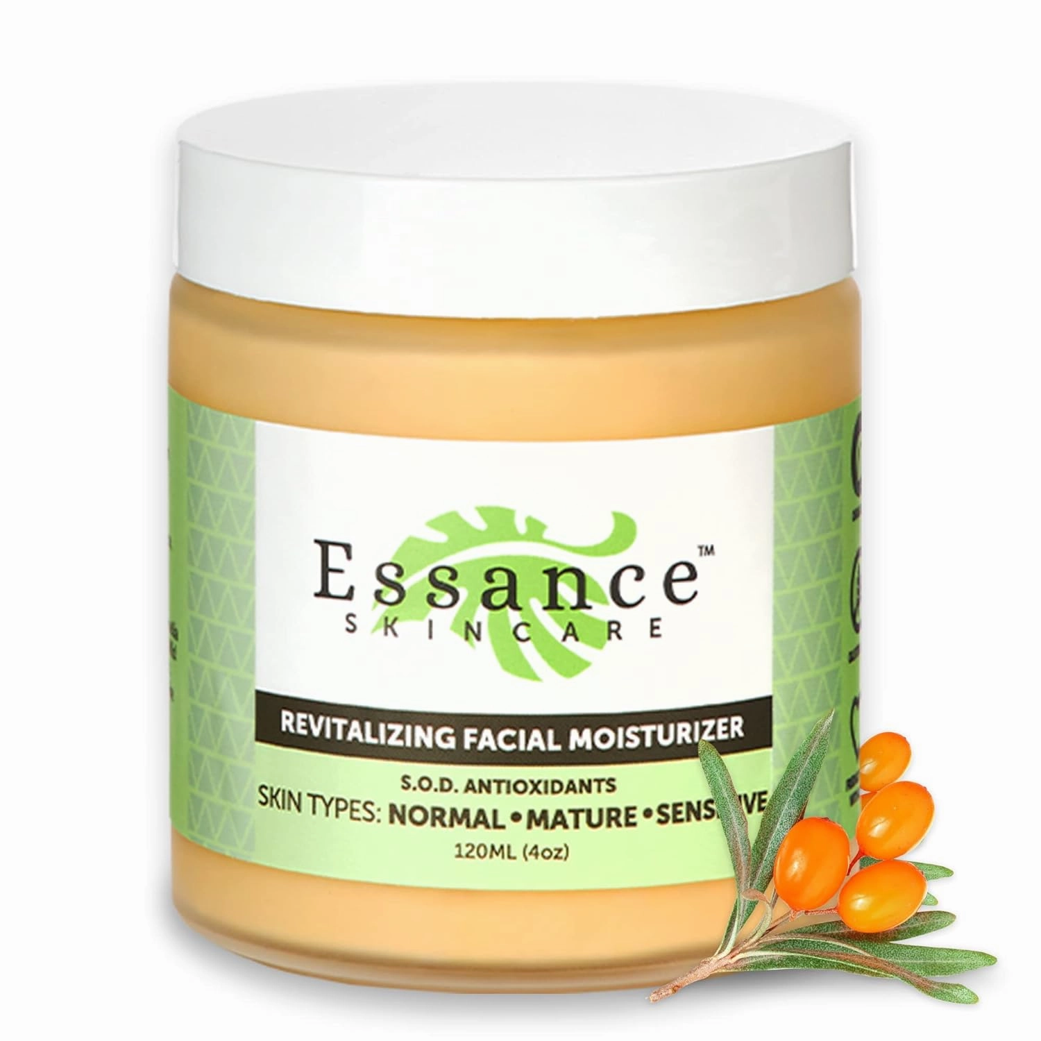 Essance – Revitalizing Night Crème with S.O.D. Antioxidants and Omegas, Face Moisturizer for Women & Men, Night Moisturizer for Face, Night Face Cream for Sensitive Skin, Normal, & Mature, 120mL