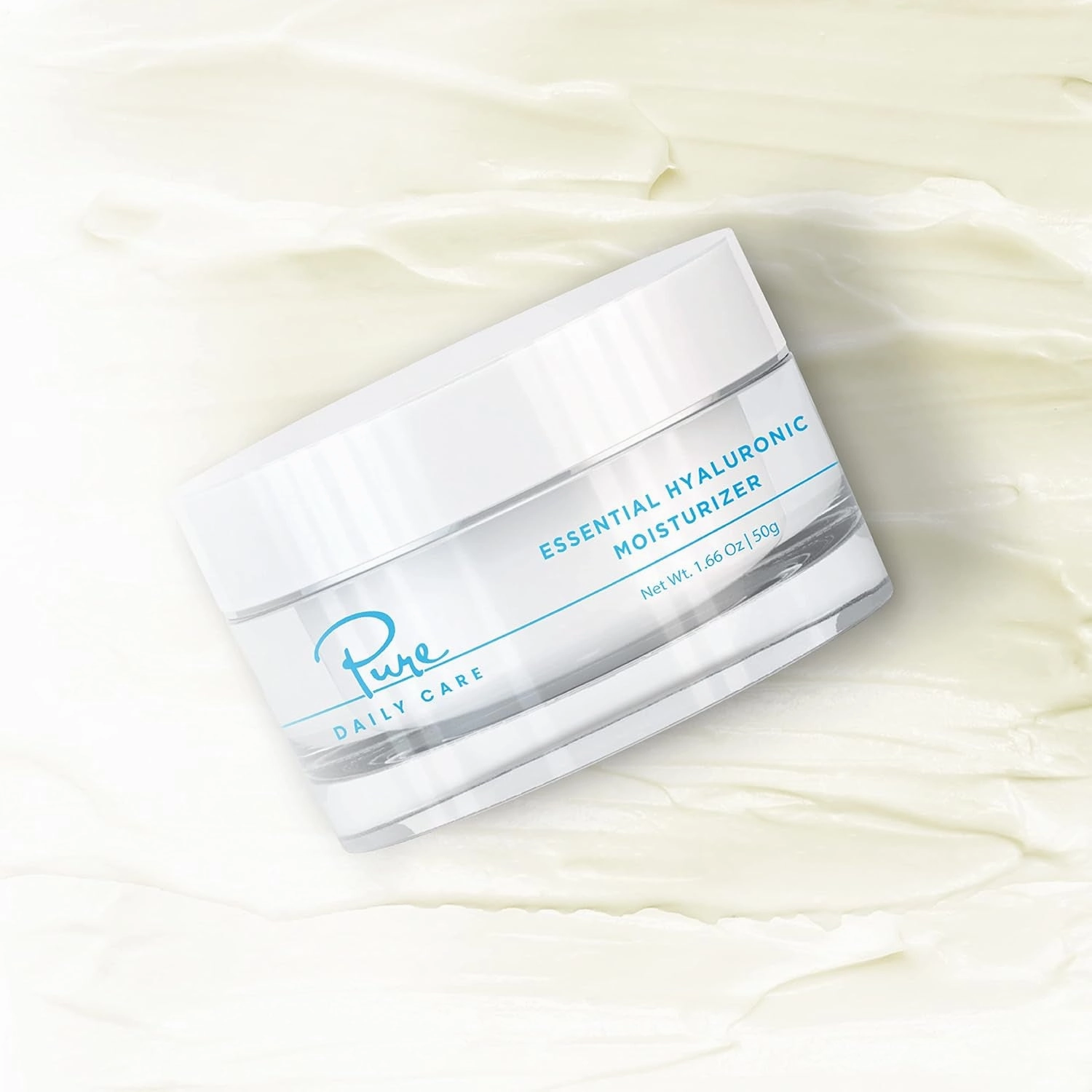 Essential Hyaluronic Moisturizer (1.66 Oz) - Hydrating Silicone-Free Daily Clean Beauty Face Cream for All Skin Types